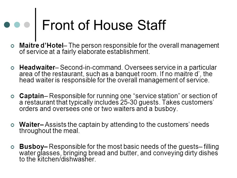 resume description for server