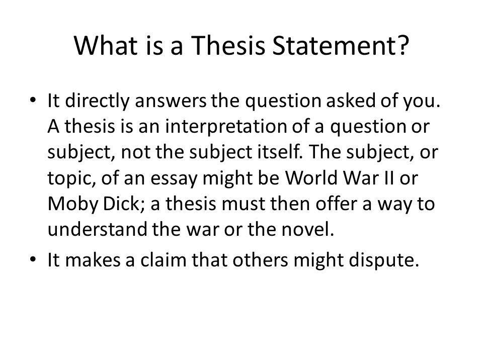can thesis statements be a question can thesis statements be a question