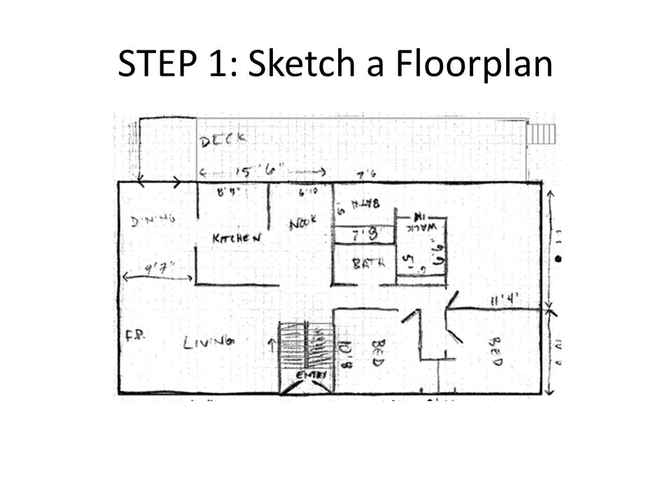 STEP 1: Sketch a Floorplan