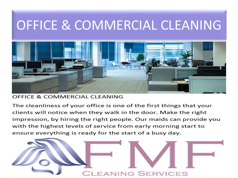OFFICE & COMMERCIAL CLEANING