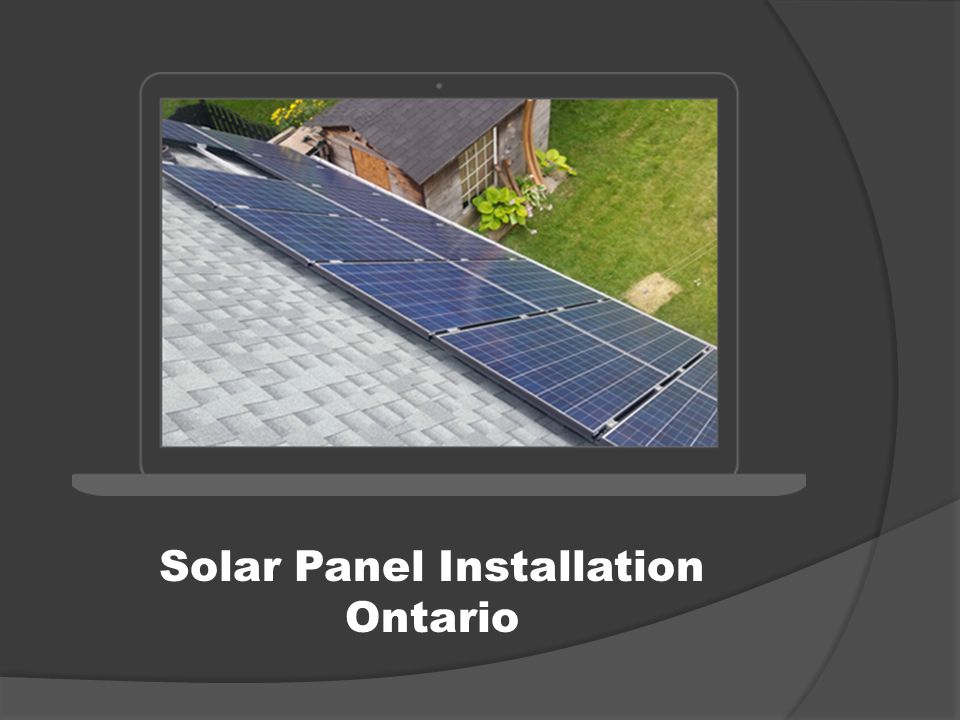 Solar Panel Installation Ontario