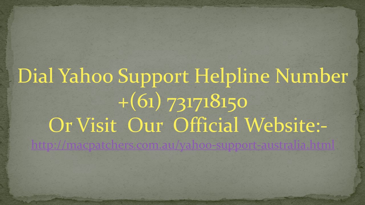 Dial Yahoo Support Helpline Number +(61) Or Visit Our Official Website:-