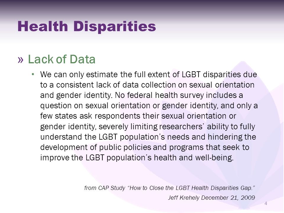 lgbt health disparities