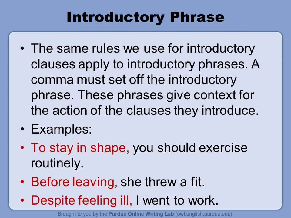 conquering the comma what is a comma commas break up sentences in introductory phrases