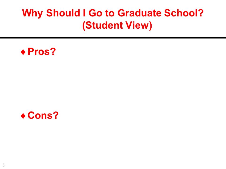 should i go to graduate school