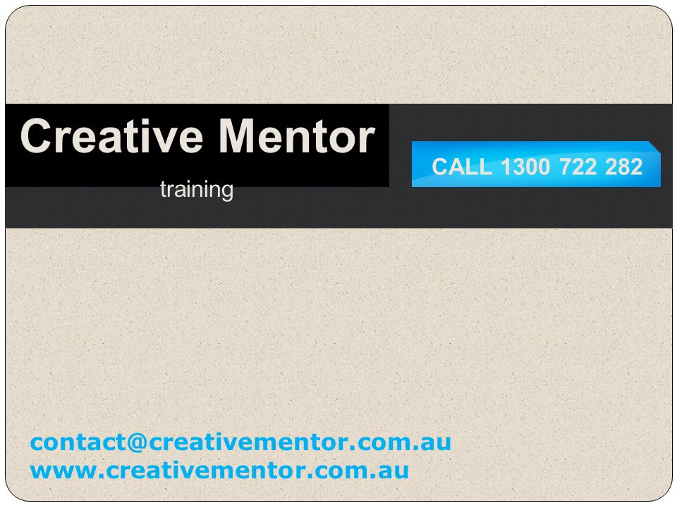 CALL Creative Mentor training