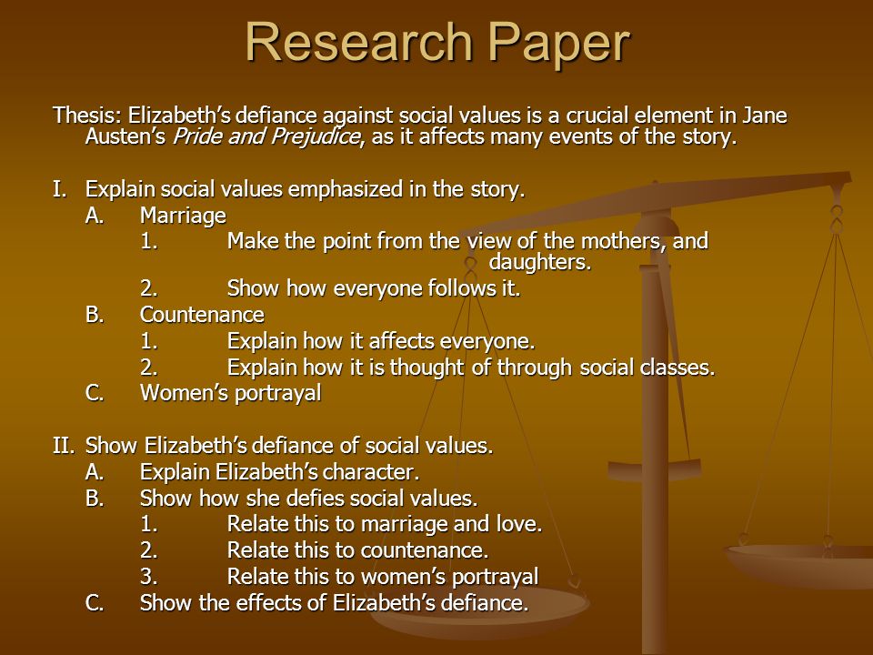 Research Paper Thesis Statements