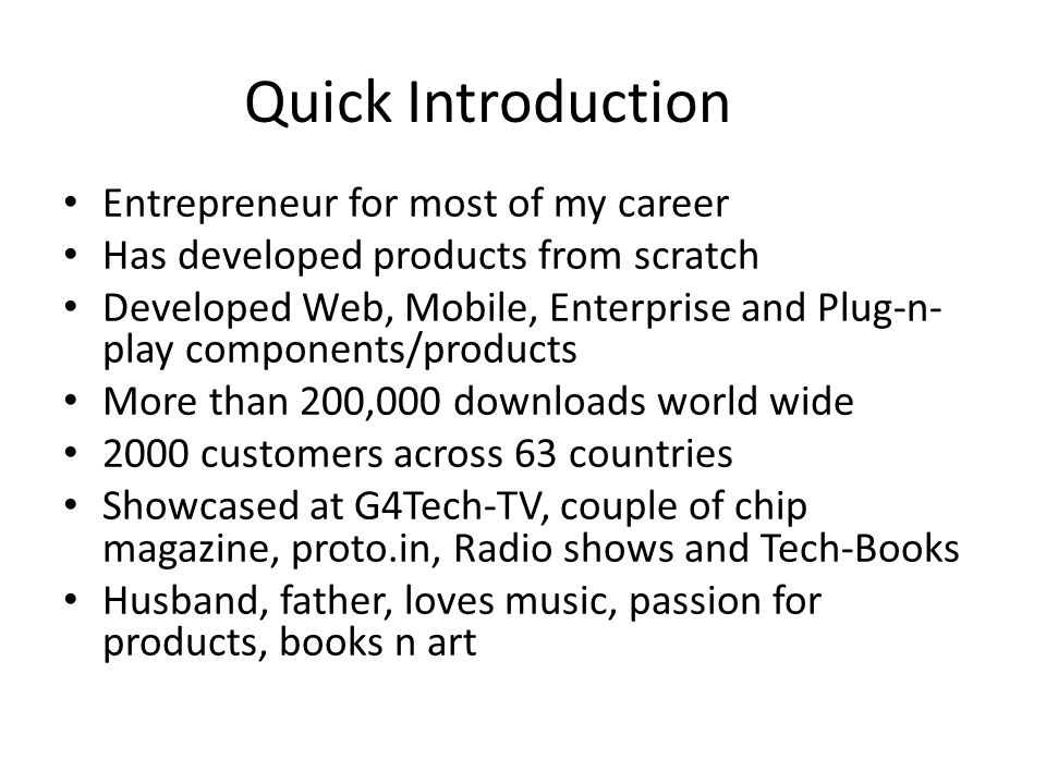 introduction entrepreneur introduction entrepreneur