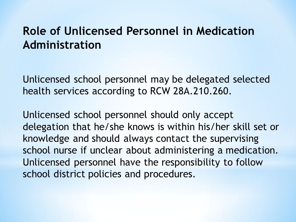 Supervised self administration of medication