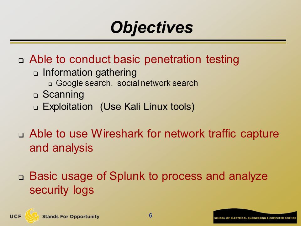 You've got network penetration testing tools