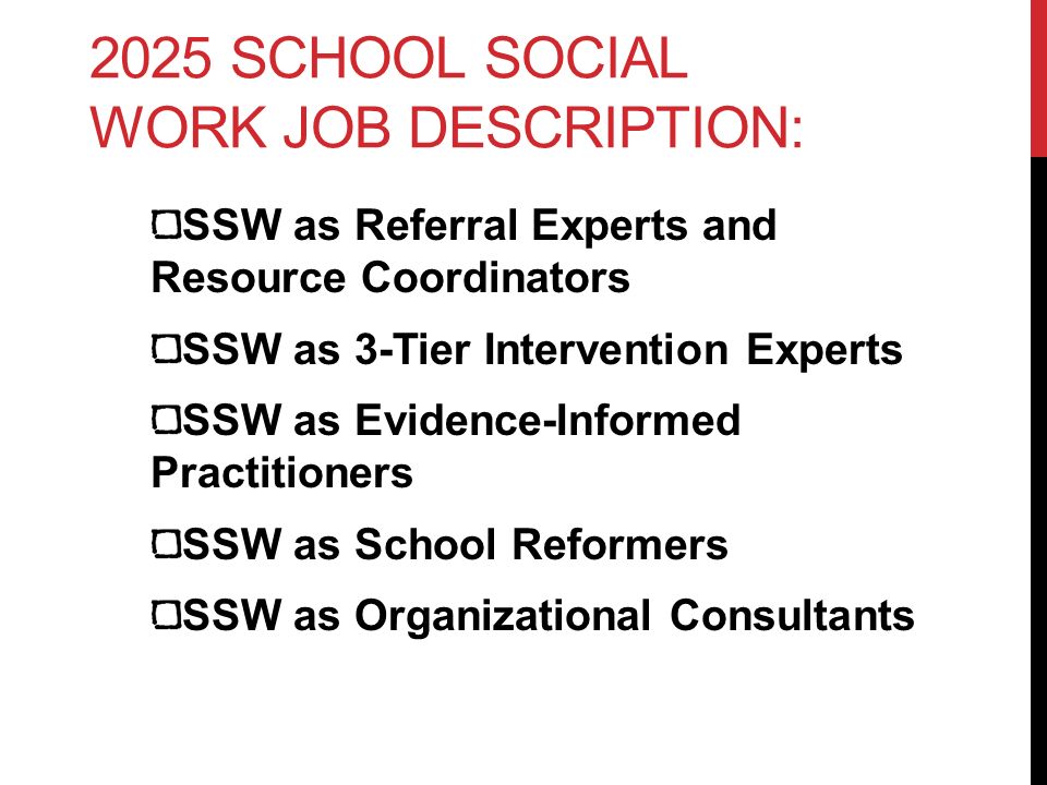 social work job description
