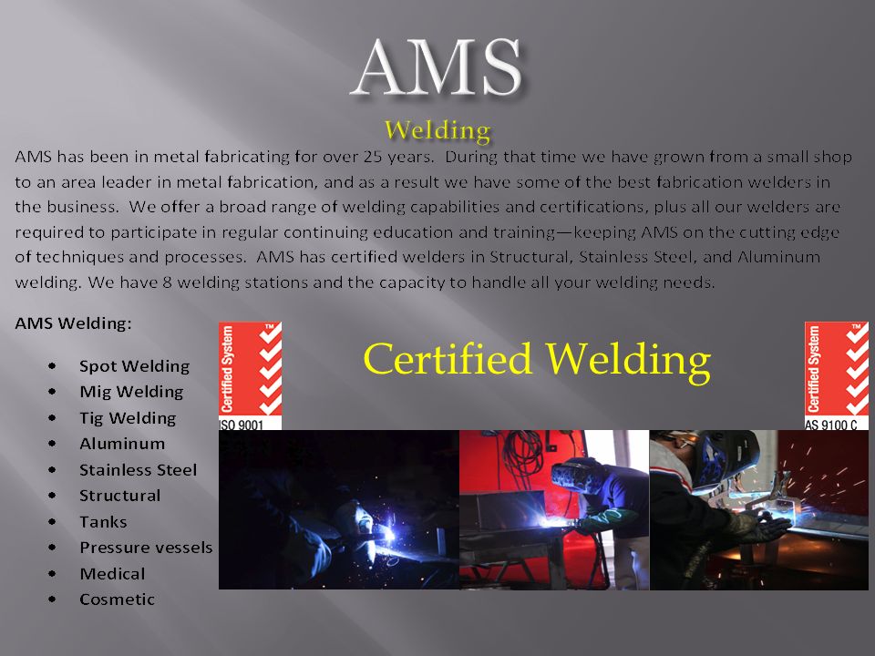 Certified Welding