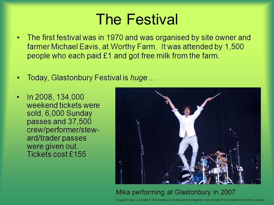 Image result for number 134 + glastonbury festival references