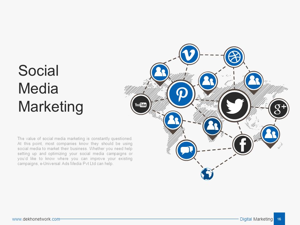 16 Digital Marketing   Social Media Marketing The value of social media marketing is constantly questioned.