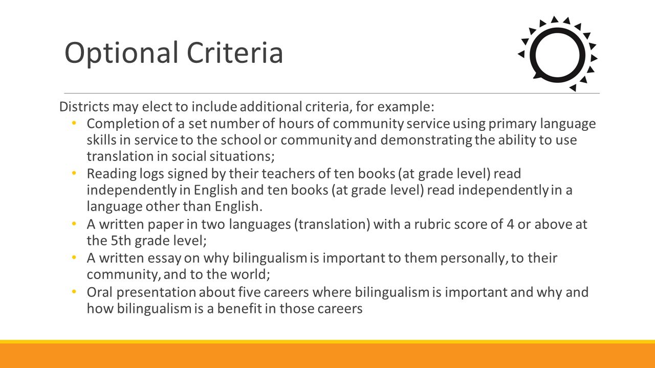 the responsibility of bilingual education essay Bilingual education essay bilingual education essay research proposal: bilingual education and cultural differences 1041 words | 4 pages research proposal. the responsibility of bilingual education essay Bilingual education essay bilingual education essay research proposal: bilingual education and cultural differences 1041 words | 4 pages research proposal.