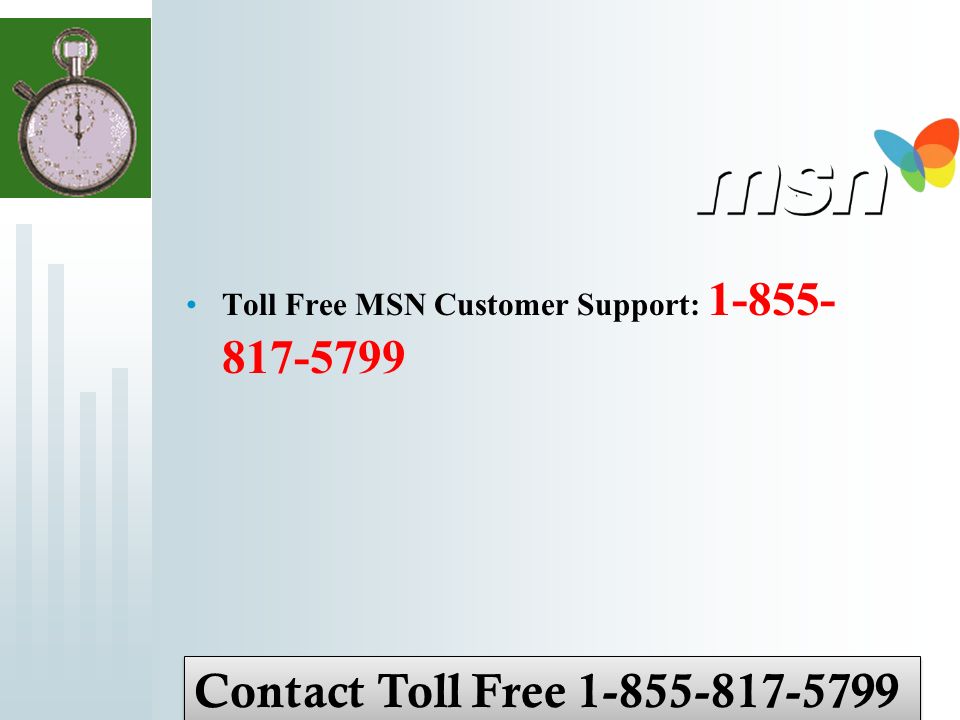 Toll Free MSN Customer Support: Contact Toll Free