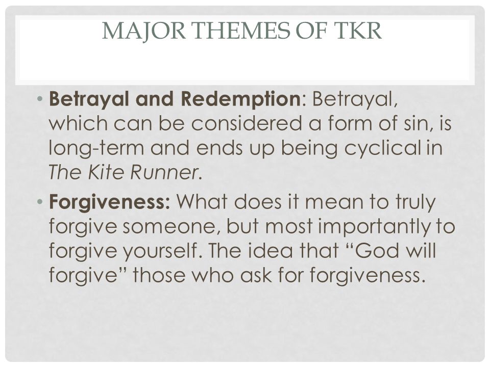 kite runner betrayal and redemption Kite runner- betrayal and redemption in the novel, the kite runner , written by khaled hosseini, is a story of a twelve year old afghan boy, amir seeking. kite runner betrayal and redemption Kite runner- betrayal and redemption in the novel, the kite runner , written by khaled hosseini, is a story of a twelve year old afghan boy, amir seeking.