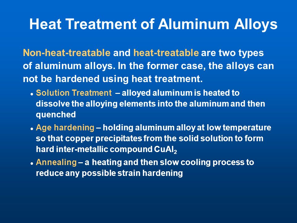 heat treatment of aluminium alloys pdf