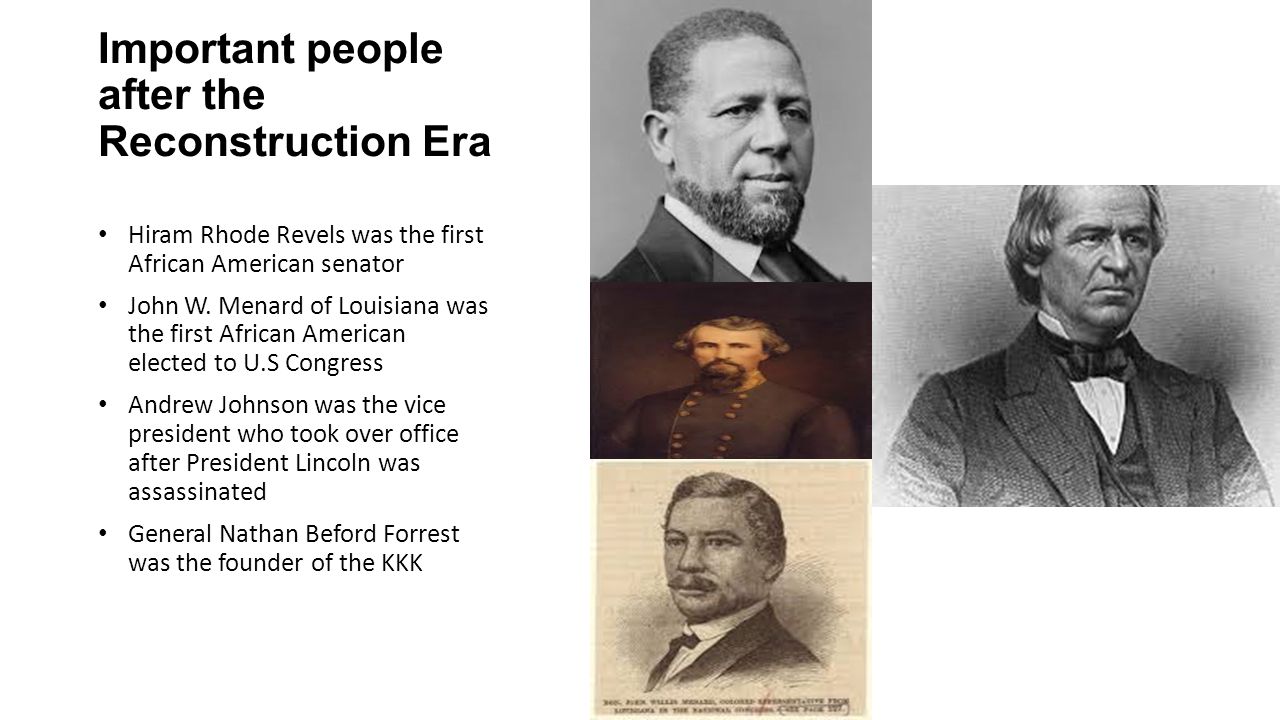 the misconception of the african american leaders in the reconstruction era Read this essay on african leadership slavery continued until the reconstruction era a hateful misconception of african culture ethics and thought is. the misconception of the african american leaders in the reconstruction era Read this essay on african leadership slavery continued until the reconstruction era a hateful misconception of african culture ethics and thought is.