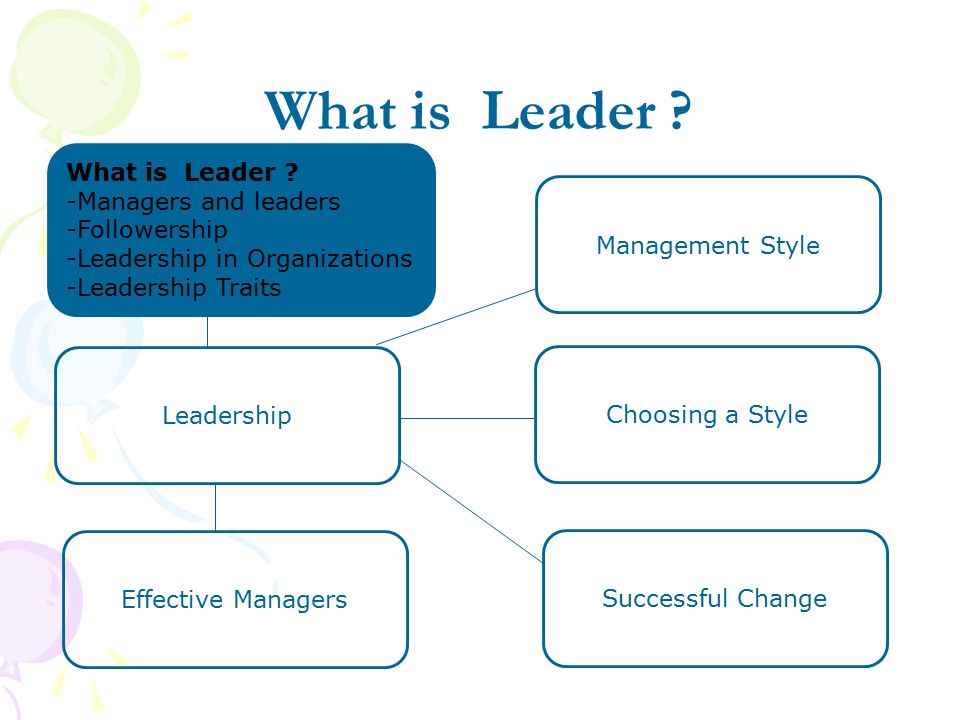 management and leadership presentation