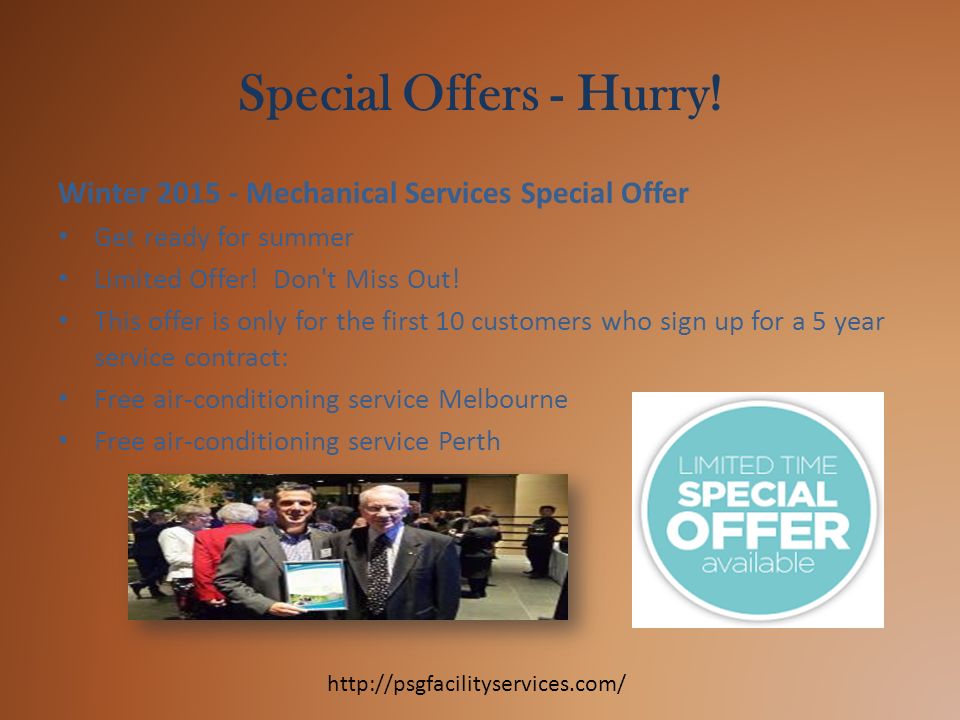 Special Offers - Hurry.
