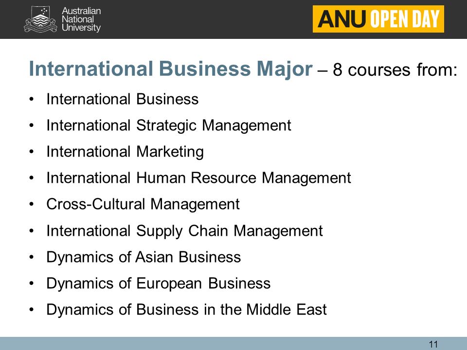 international business major