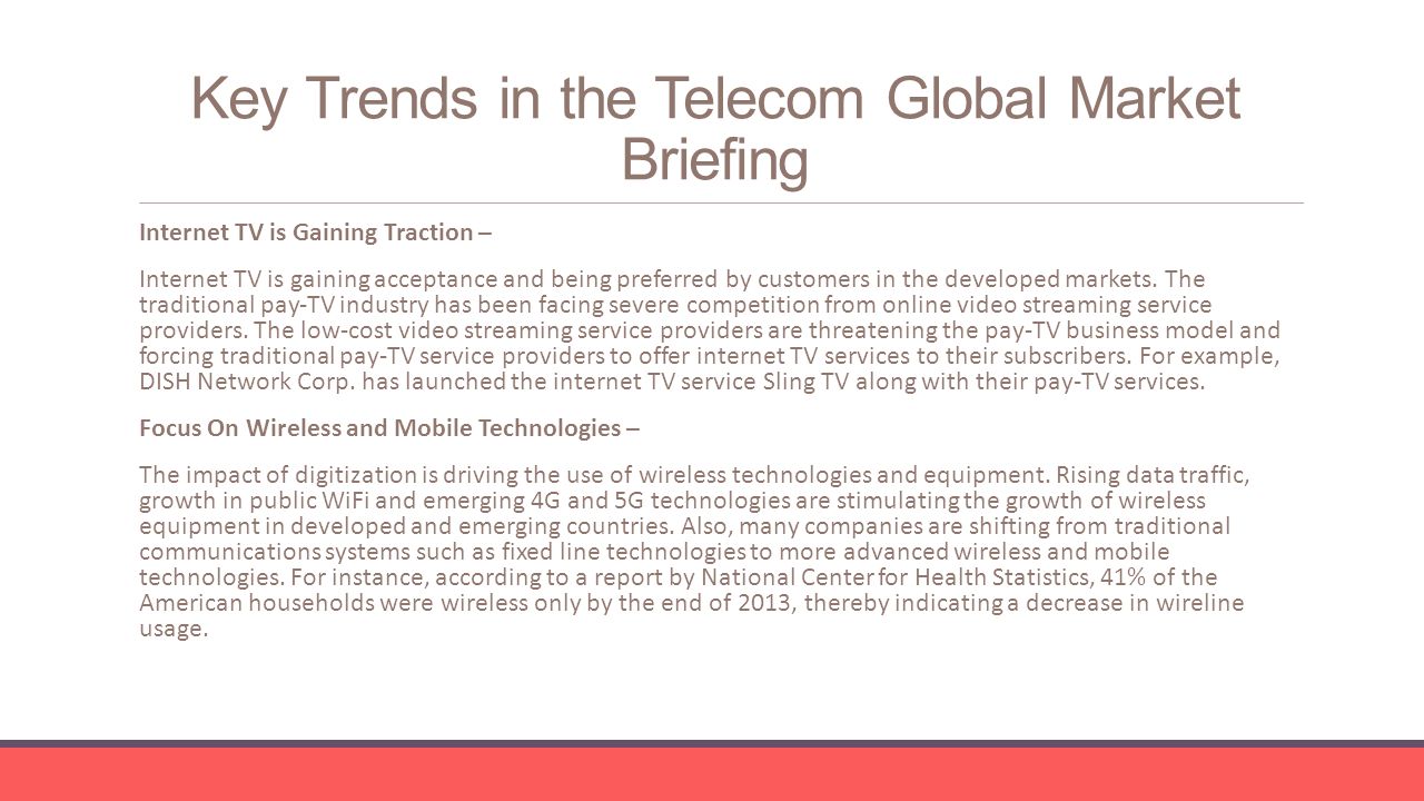 trends in global telecommunications Need global wireless telecommunications carriers industry data industry statistics are available in these ibisworld global market research reports click here to view. trends in global telecommunications Need global wireless telecommunications carriers industry data industry statistics are available in these ibisworld global market research reports click here to view.