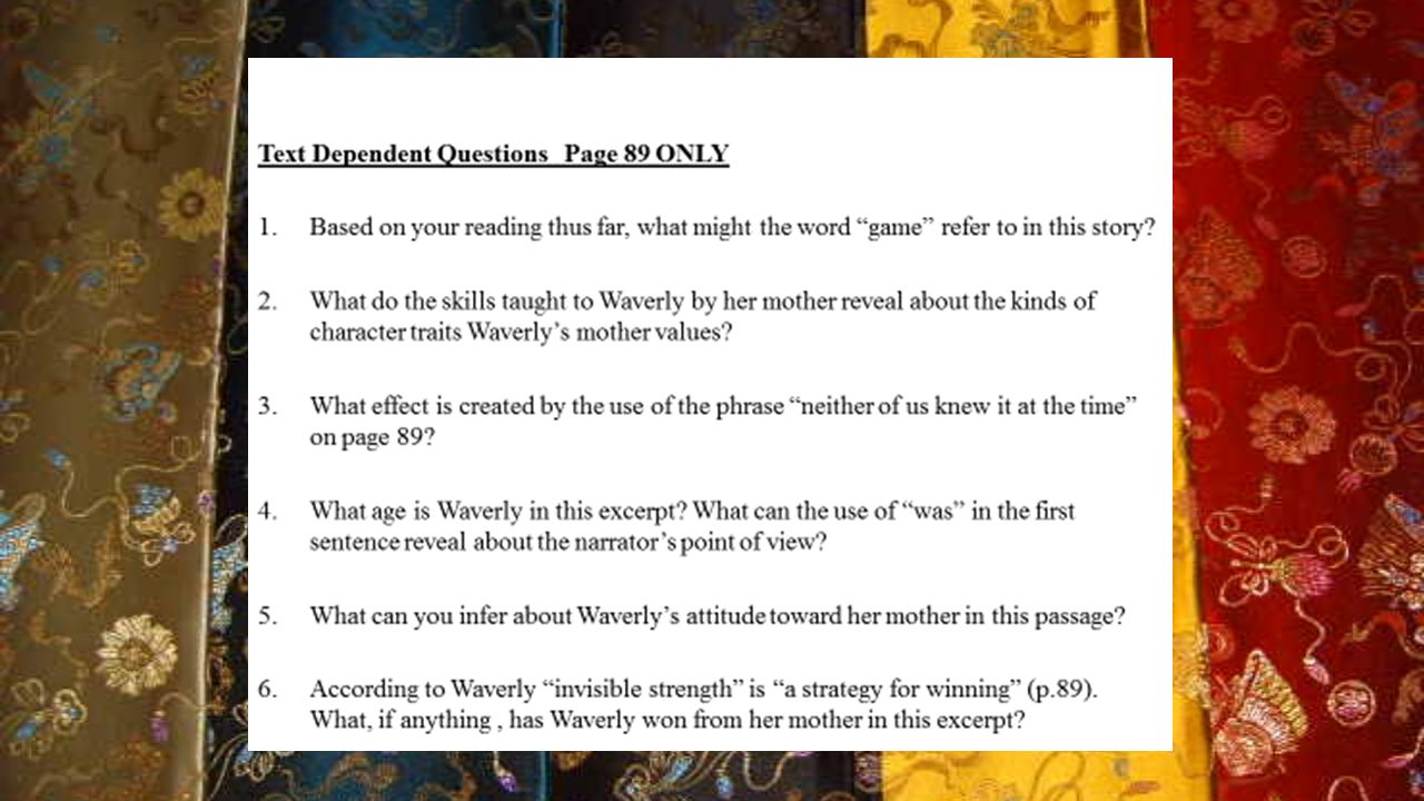 Essays On Health Care Writer Discussed Amy Tans Mother Tongue Link To Story Amy Tan Is Speaking Of Writing Her Book Joy Luck Club Theres A Scene Below Essays On Health also Persuasive Essay Ideas For High School Amy Tan Essay Health Insurance Business Plan Amy Tan Essay Essays Examples English