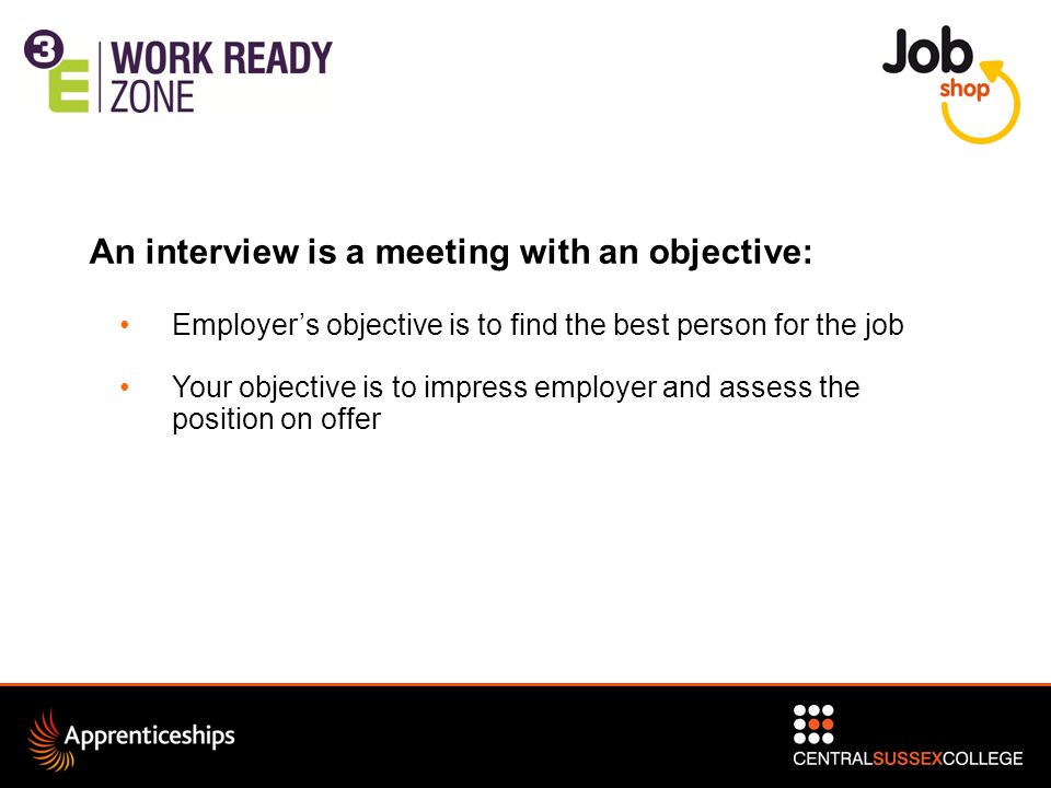 skills to offer an employer