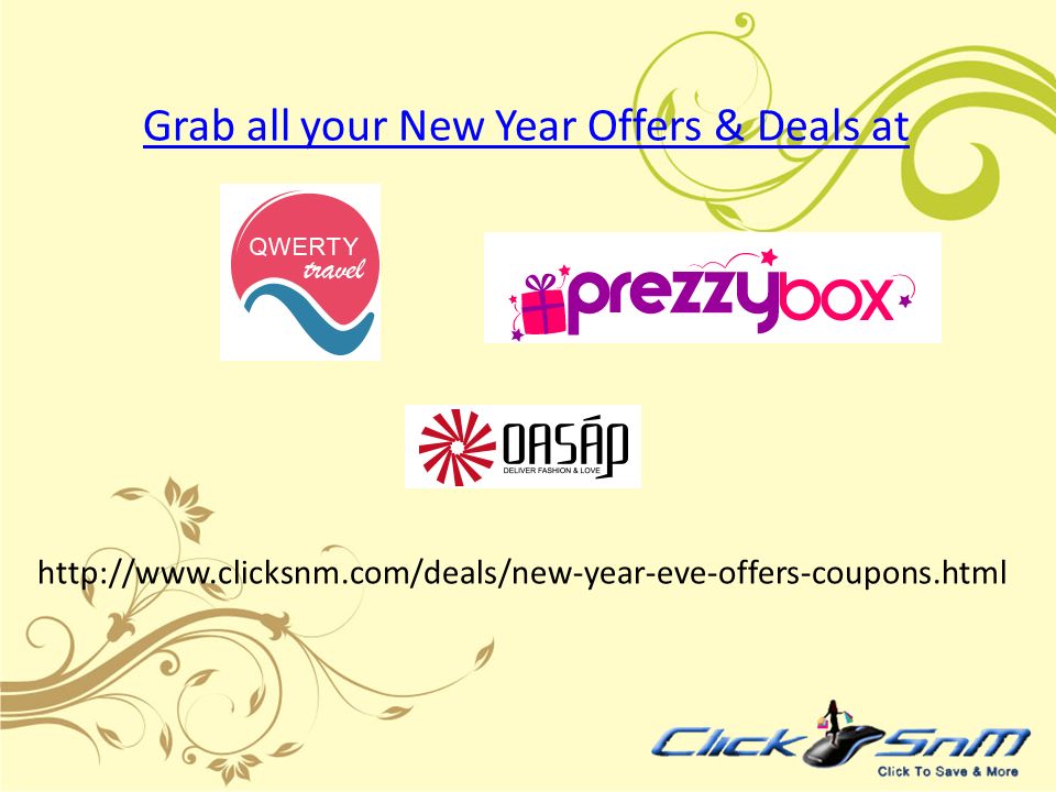 Grab all your New Year Offers & Deals at