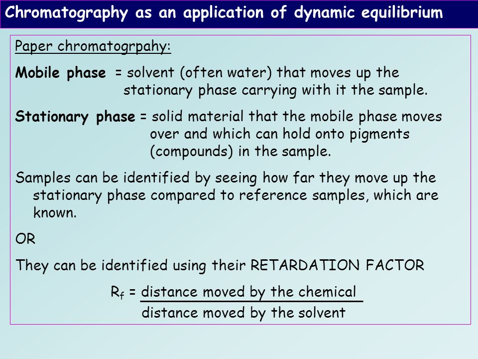 c1 air quality ic1 1 chromatography learning objectives to know how chromatography how it works