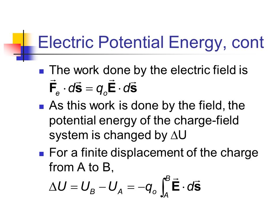 electric potential 26 electric energy of a system of point charges 261 introduction figure 261 system of three charges the electric potential energy u of a system of two point charges was discussed in chapter 25 and is equal to. electric potential 26 electric energy of a system of point charges 261 introduction figure 261 system of three charges the electric potential energy u of a system of two point charges was discussed in chapter 25 and is equal to.