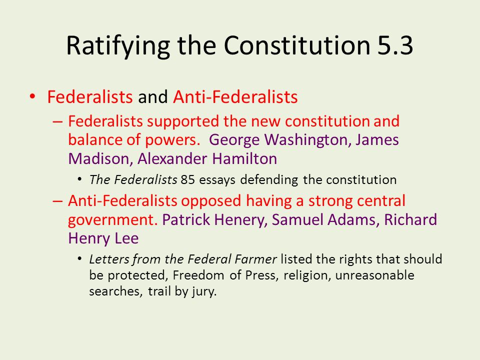 an essay on my support of the constitution an essay on my support of the constitution