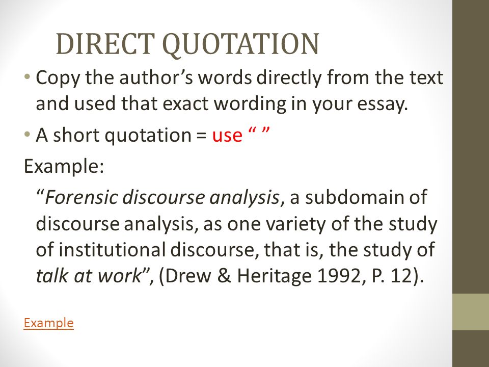 discourse analysis example paper