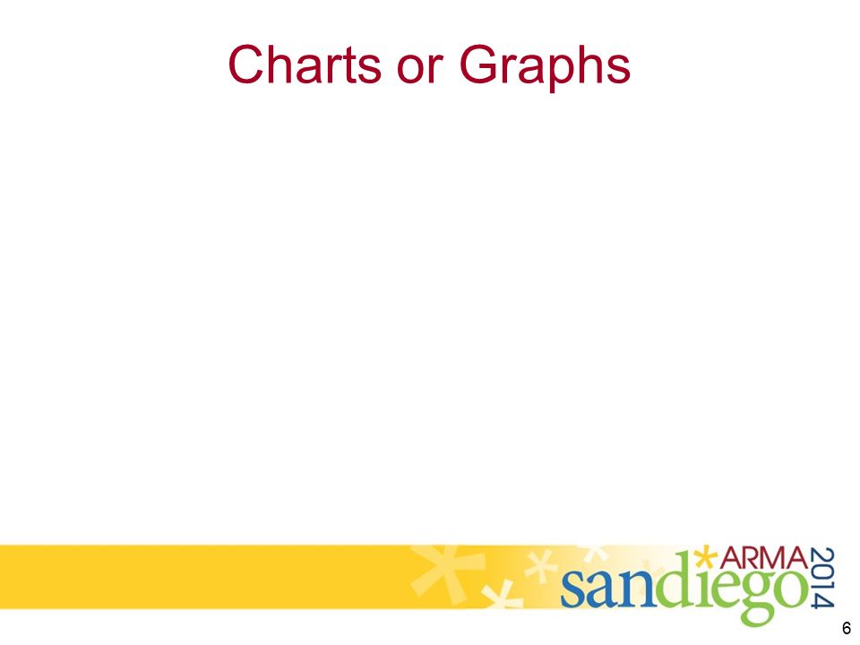 6 Charts or Graphs