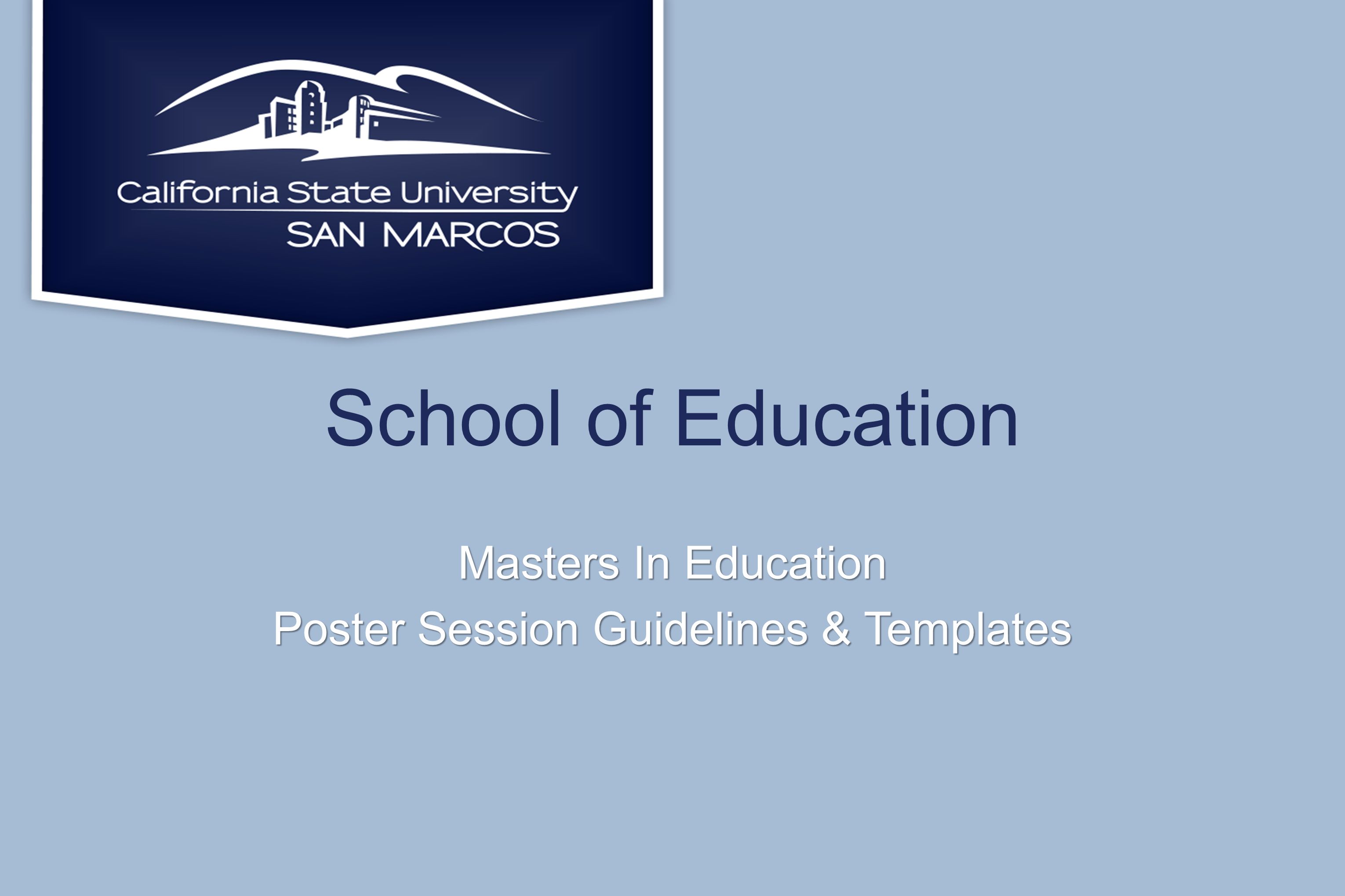 poster session templates
