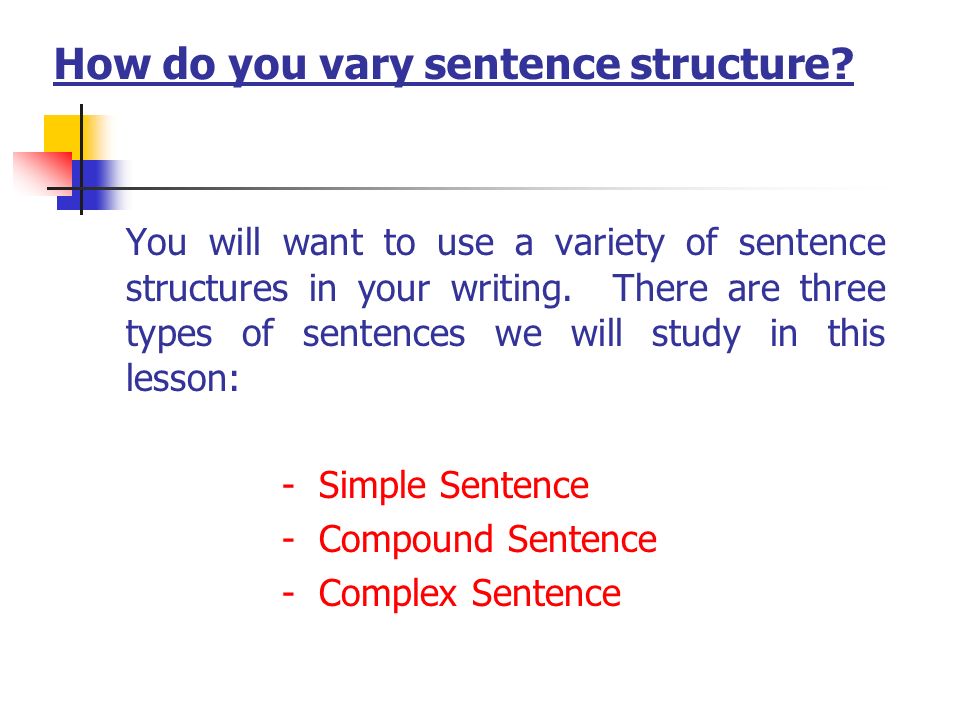 compound sentence structures