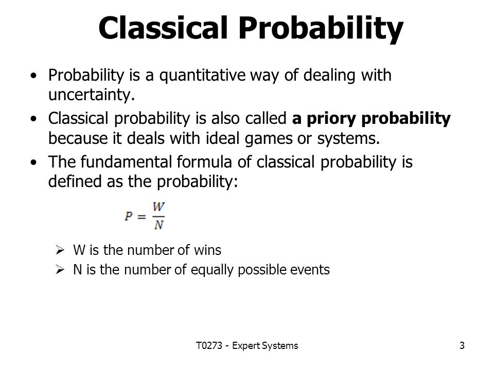 classical probability