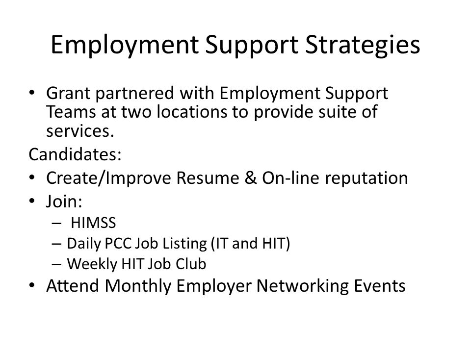employment networking