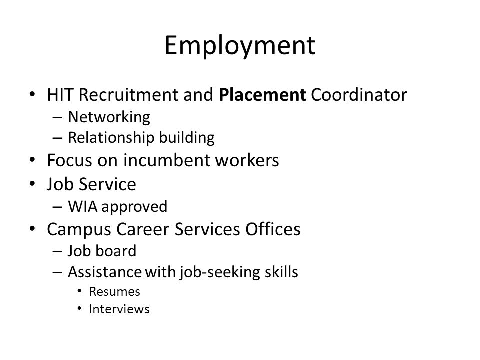 employment networking