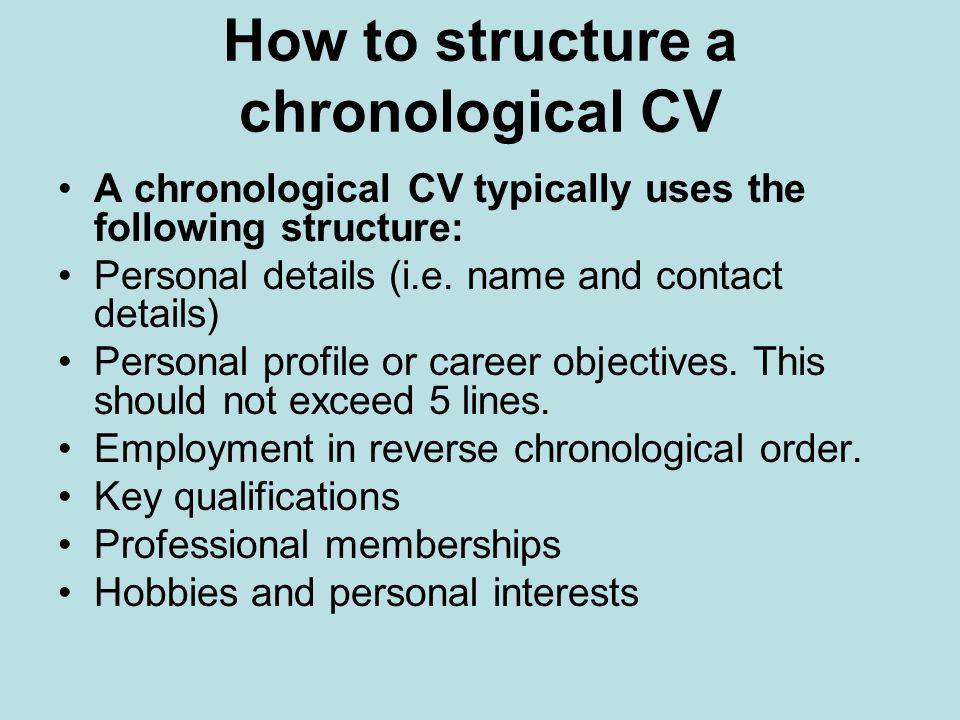 resume format guide reverse chronological functional