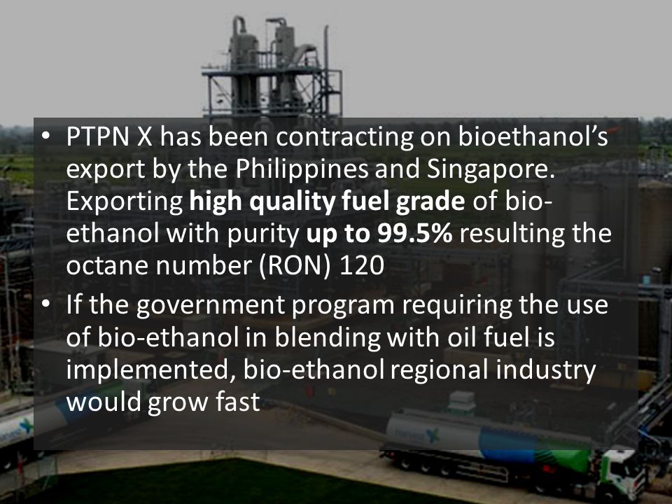 bioethanol ptpn x