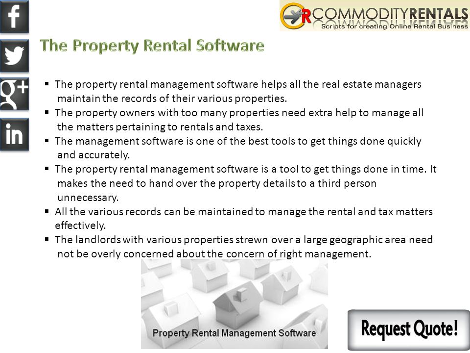  The property rental management software helps all the real estate managers maintain the records of their various properties.