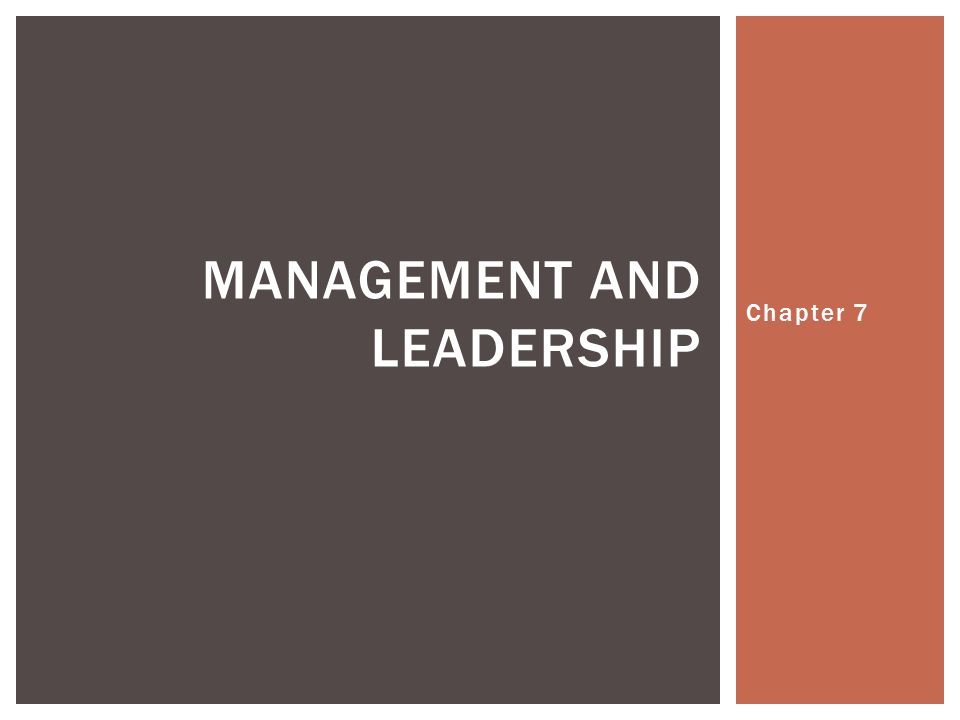 management and leadership presentation