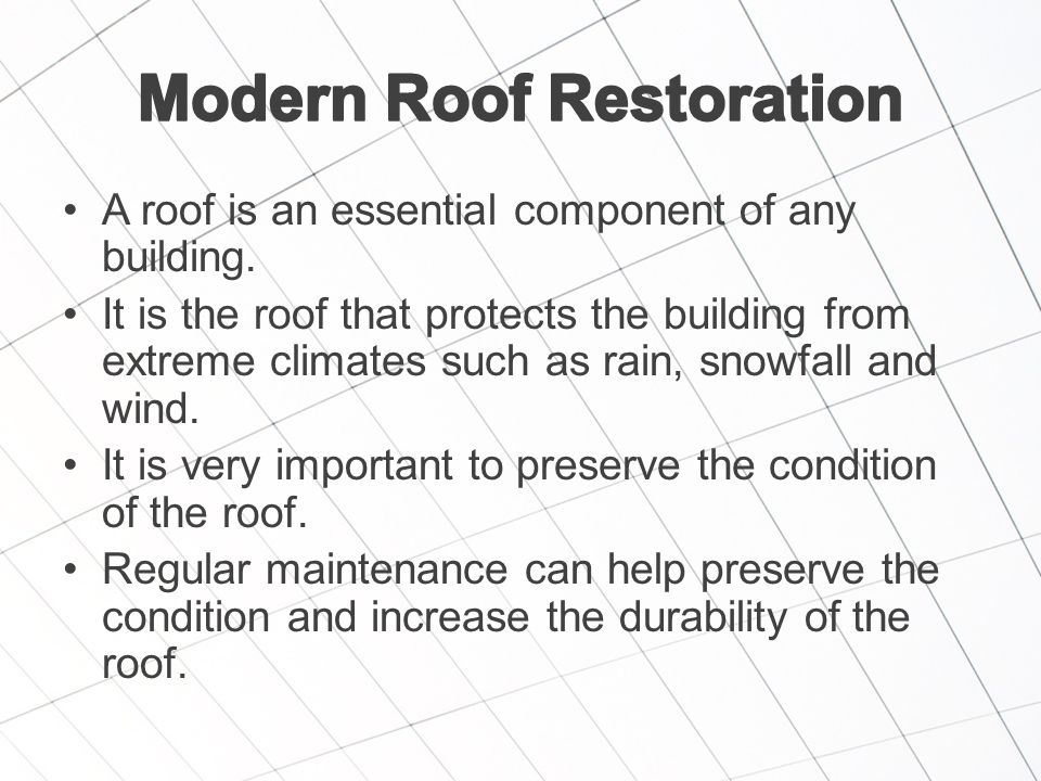 A roof is an essential component of any building.