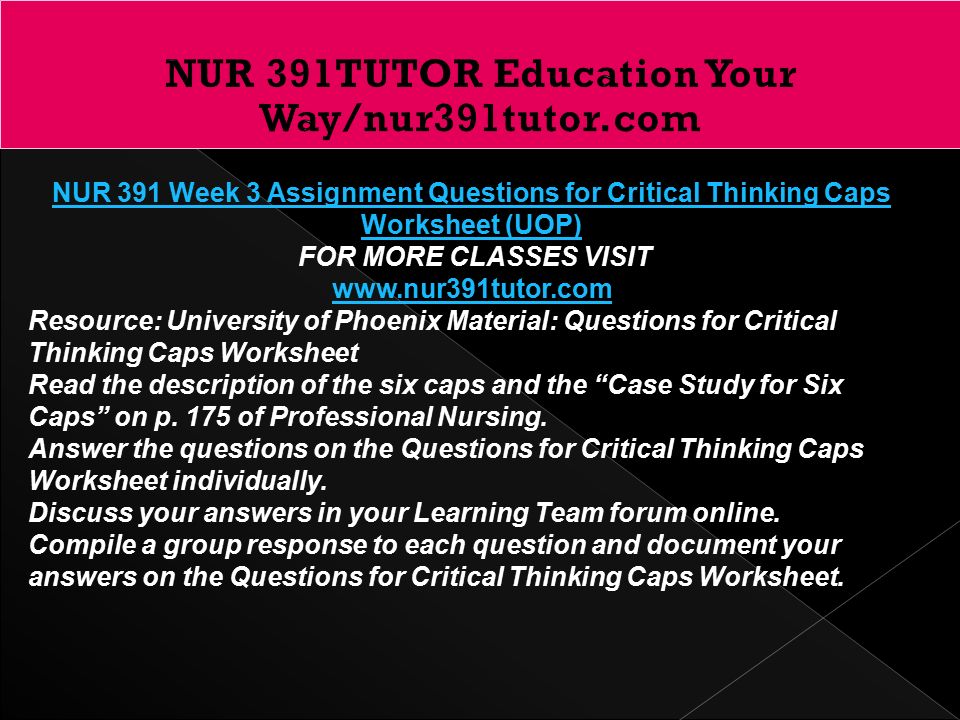 questions for critical thinking 1 questions for critical thinking 1