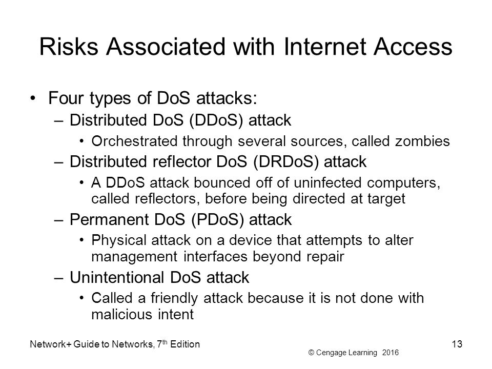 risks of a dos attack risks of a dos attack