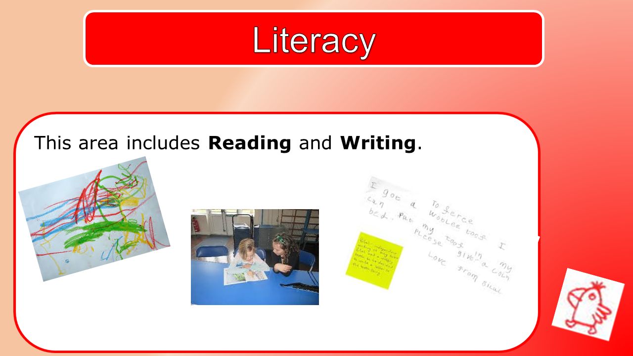 This area includes Reading and Writing.