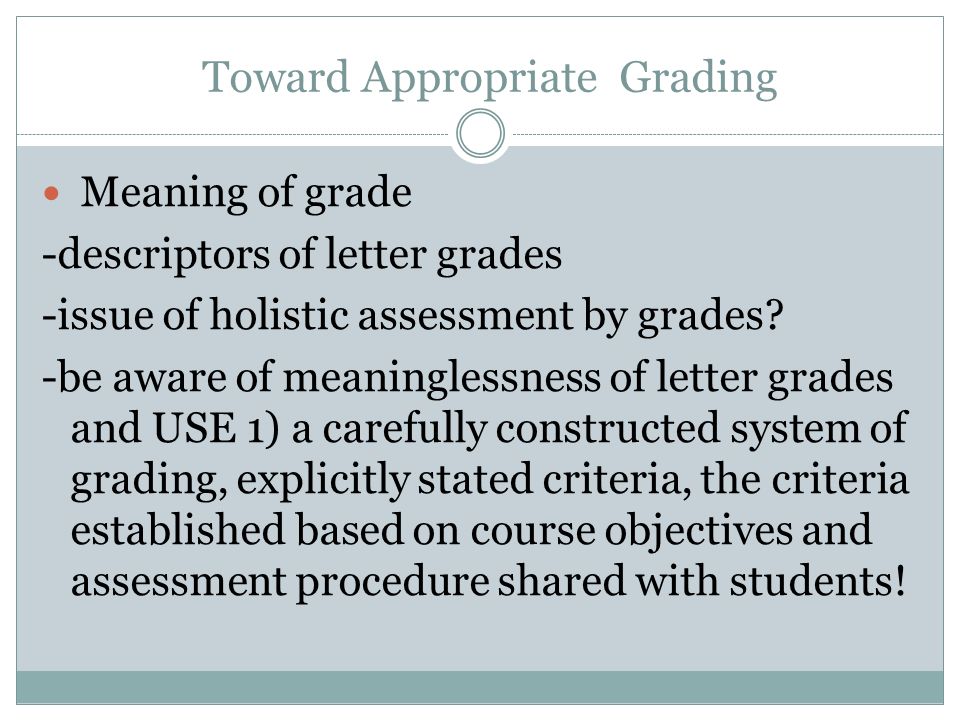 h d brown p abeywickrama 12 grading student evaluation letter grades meaning