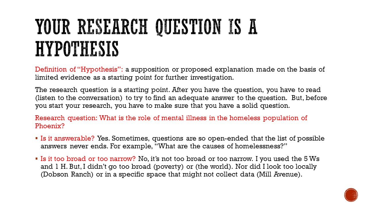 is a hypothesis a question is a hypothesis a question